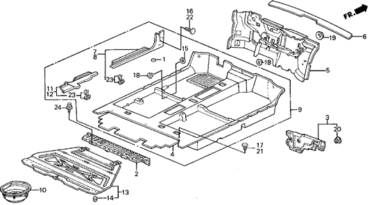 INTERIOR / BUMPER/FLOOR MAT for 1988 Honda CIVIC 5-DOOR #1