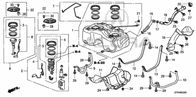 Fuel Tank for 2008 Acura RDX #0