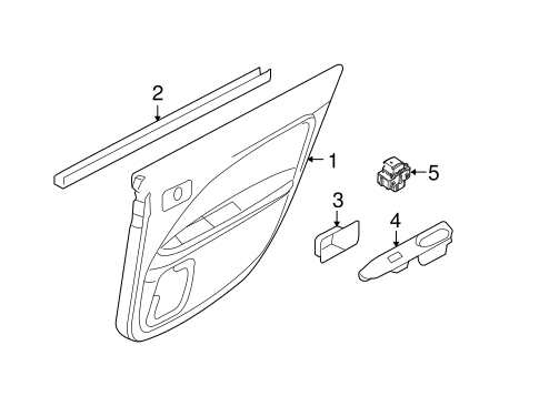 Fusion INTERIOR TRIM - REAR DOOR
