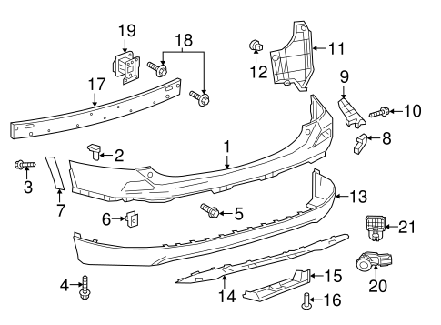 BODY/BUMPER & COMPONENTS - REAR for 2016 Toyota RAV4 #2