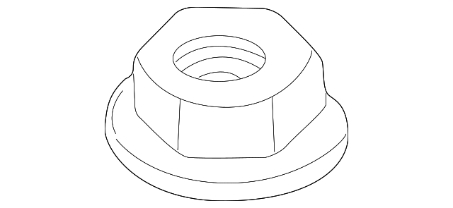 FX214057 Деталь LOWER CNTRL ARM NUT, LEFT