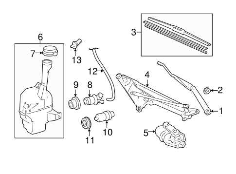 ELECTRICAL/WIPERS for 2007 Toyota Camry #1