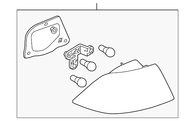 12775608 Деталь TAIL LAMP ASSY, LEFT