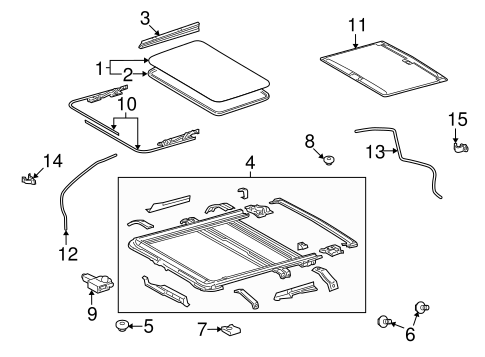 ELECTRICAL/SUNROOF for 2010 Toyota Land Cruiser #1