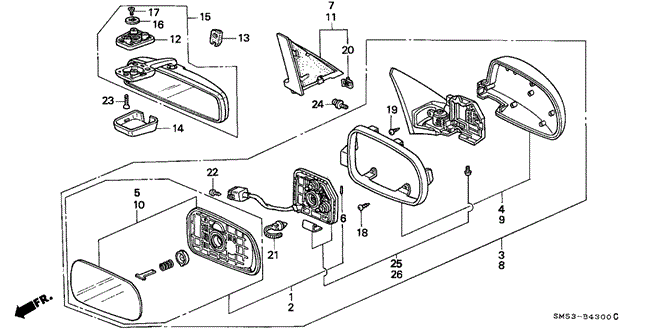 INTERIOR / BUMPER/MIRROR for 1993 Honda ACCORD 5-DOOR #1