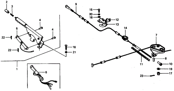 CHASSIS/PARKING BRAKE for 1977 Honda CIVIC COUPE #1
