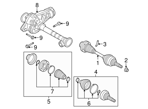 Cayenne CARRIER & FRONT AXLES