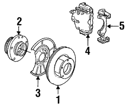 Front Brakes for 1994 BMW 540i #0