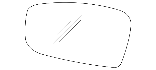 88891917 Деталь MIRROR GLASS, LEFT