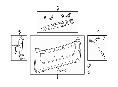 BODY/INTERIOR TRIM for 2011 Toyota Sienna #1