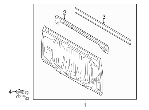 BODY/BACK PANEL for 2014 Toyota Tundra #1