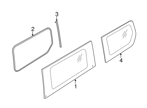 Transit Connect GLASS - SIDE PANEL 2