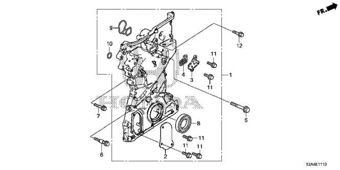 Engine/Chain Case (L4) for 2014 Honda ACCORD SEDAN #1