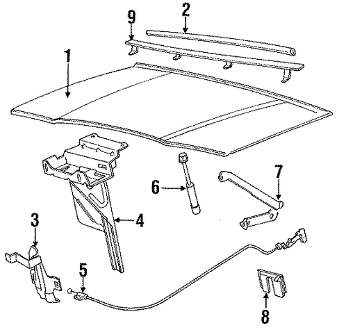Town Car EXTERIOR TRIM - HOOD