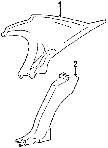 Lumina INTERIOR TRIM - QUARTER PANELS