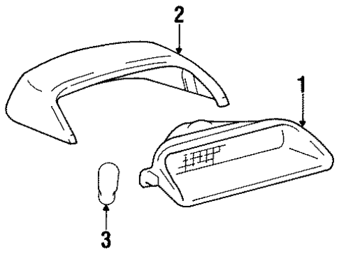 ELECTRICAL/HIGH MOUNTED STOP LAMP for 1996 Toyota Avalon #1