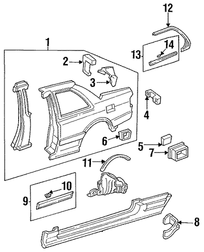 Extension, L Rear Gutter Extension, L Rear Gutter