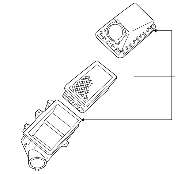 1W4Z9600AA Деталь AIR CLEANER ASSY