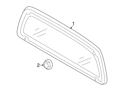 Body/Glass & Hardware - Back for 2016 Toyota Tacoma #1