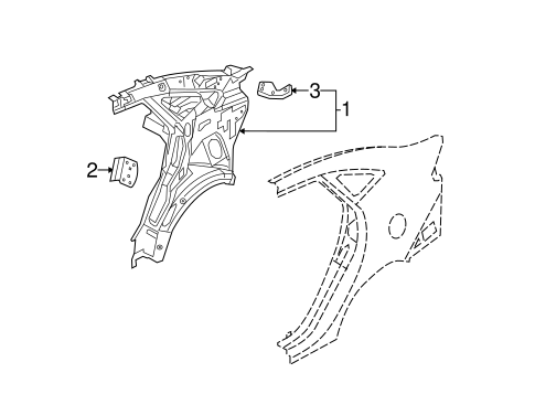 Body/Inner Structure for 2017 Ford Fiesta #1
