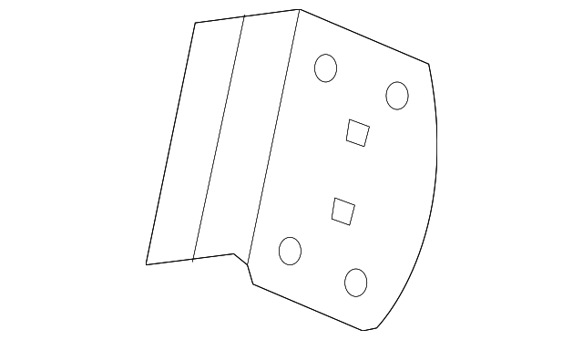 8E8Z-54250A06-A Деталь INNER QTR PANEL SUPPORT PLATE, RIGHT