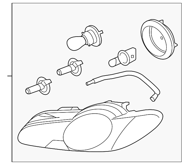 C2Z13836 Деталь HEADLAMP ASSY, LEFT
