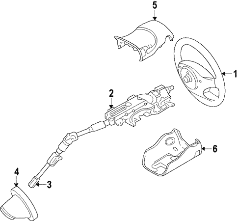 Steering/Steering Column for 2013 Ford Transit Connect #1