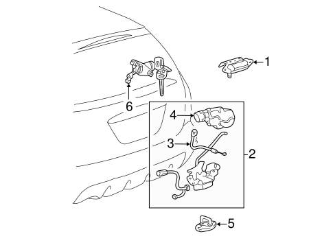 ELECTRICAL/LIFTGATE for 2004 Toyota Matrix #1