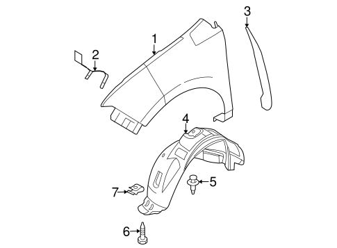 Body/Fender & Components for 2009 Ford Edge #1