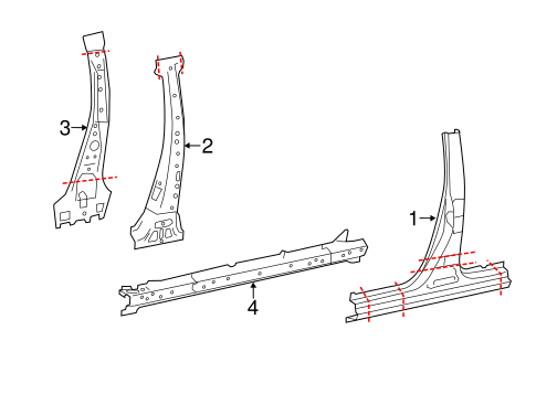 BODY/CENTER PILLAR & ROCKER for 2015 Toyota Corolla #1