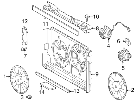 COOLING SYSTEM/COOLING FAN for 2015 Toyota Prius Plug-In #1