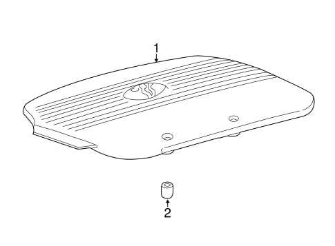 ENGINE/ENGINE APPEARANCE COVER for 2003 Toyota Camry #1
