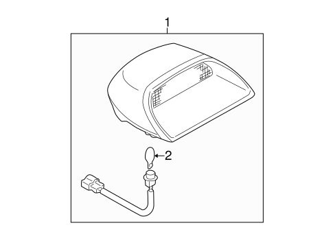 High Mounted Stop Lamp for 2007 Subaru Impreza #0