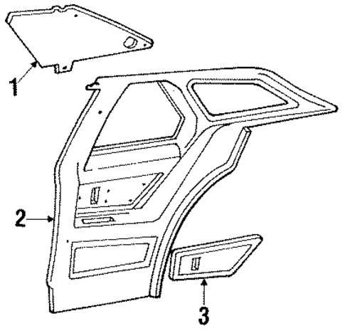 Mark VII INTERIOR TRIM - QUARTER PANELS