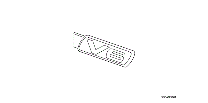 ACCESSORIES/GOLD EMBLEM (TRIM-LEVEL) for 2003 Honda ACCORD SEDAN #1