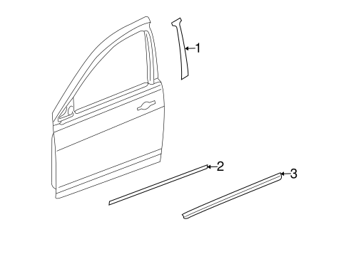 Patriot EXTERIOR TRIM - FRONT DOOR