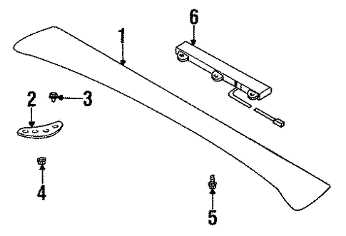 Spoiler & Lamps for 1991 Subaru Legacy #0
