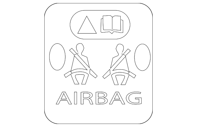 BAC501720 Деталь AIR BAG LABEL