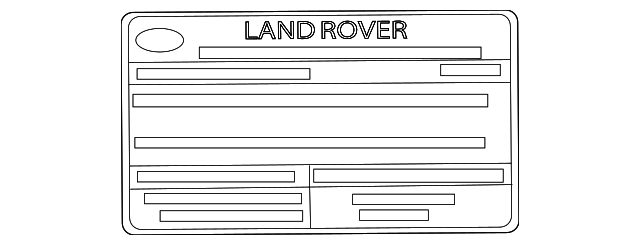 LR043272 Деталь EMISSION LABEL