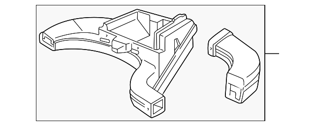 F7ZZ18C433AA Деталь FLOOR DUCT
