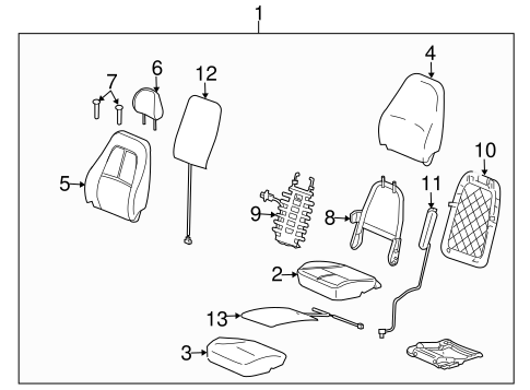 Vue FRONT SEAT COMPONENTS