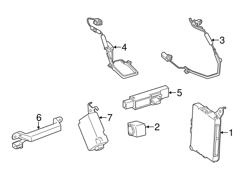 ELECTRICAL/KEYLESS ENTRY COMPONENTS for 2014 Toyota Venza #1