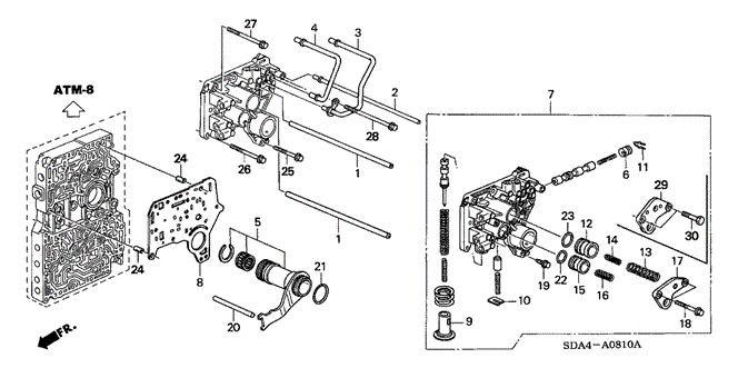 TRANSMISSION - AUTOMATIC/AT REGULATOR (L4) for 2003 Honda ACCORD COUPE #1