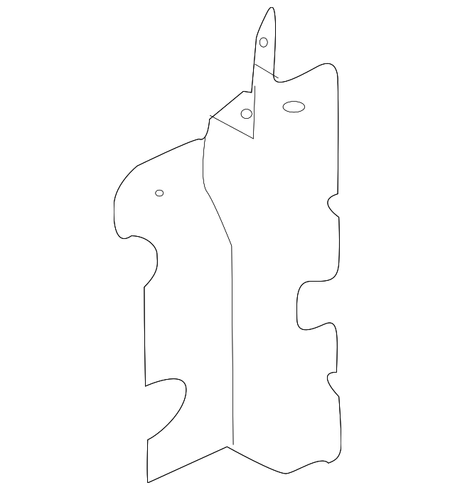 AR3Z-8310-A Деталь SIDE AIR BAFFLE, RIGHT