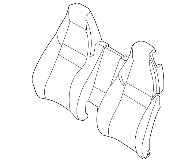 970-522-141-04-DAM Деталь SEAT BACK COVER, LEFT