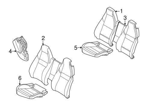 Panamera REAR SEAT COMPONENTS 4