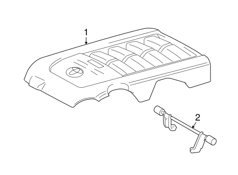 ENGINE/ENGINE APPEARANCE COVER for 2015 Toyota Tundra #1