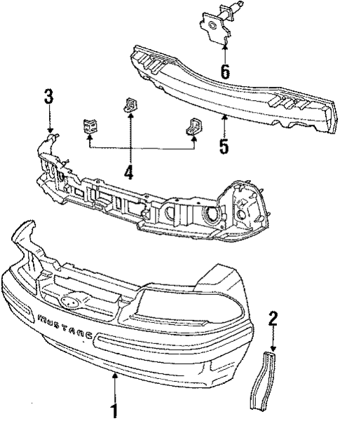 Mustang BUMPER & COMPONENTS - FRONT