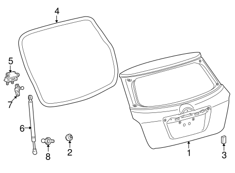 BODY/GATE & HARDWARE for 2010 Toyota Matrix #1