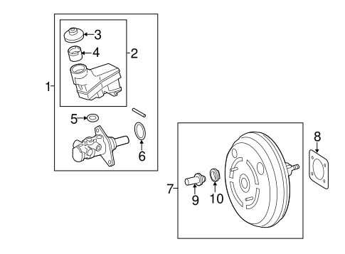 BODY/MASTER CYLINDER - COMPONENTS ON DASH PANEL for 2008 Toyota Avalon #1